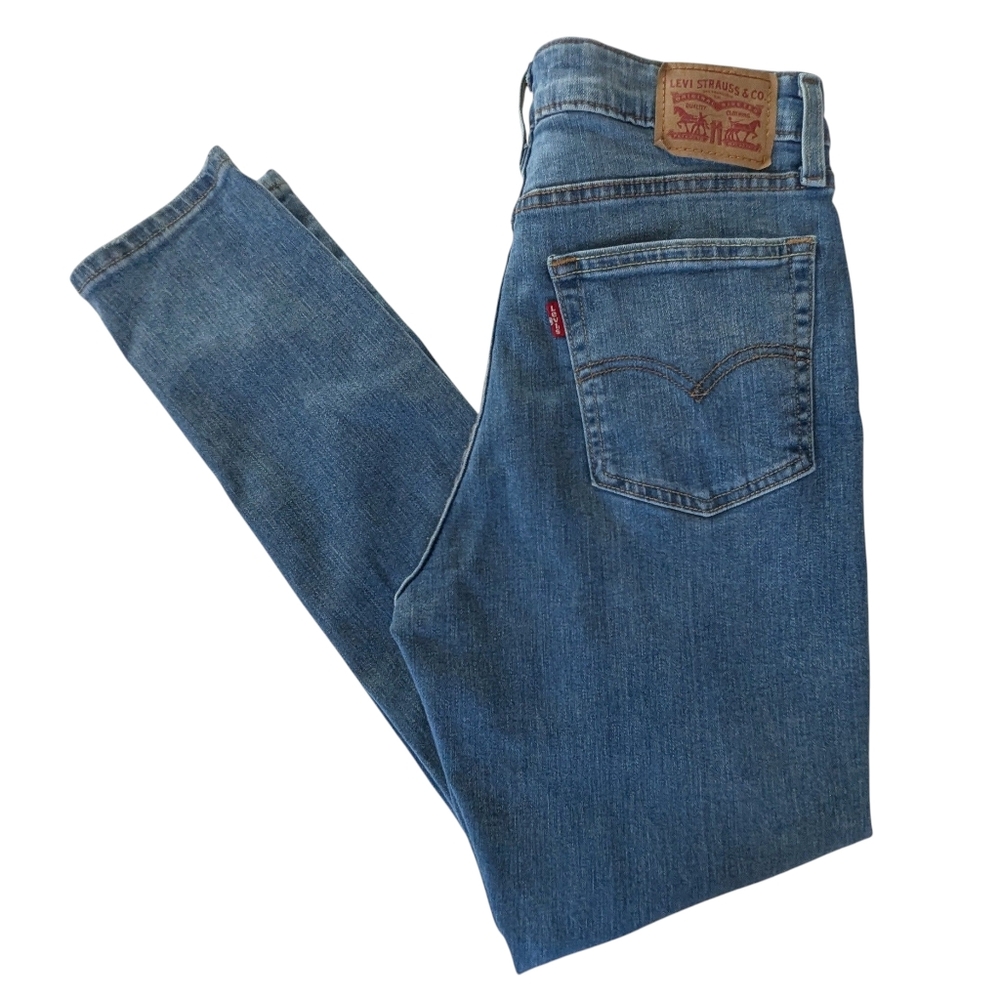 Levi's 721 High Rise Skinny Distressed Jeans